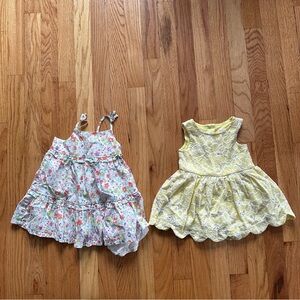 Bundle of 2 baby dresses size 12 months